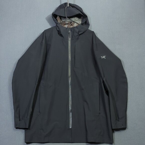 Arc'teryx Coat Men's XXL Black Sawyer Coat Lightweight Nylon With EPTFE Membrane - Picture 2 of 13